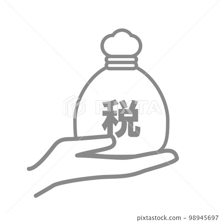 Heavy tax bag Image of tax Heavy tax bag Image of tax 98945697