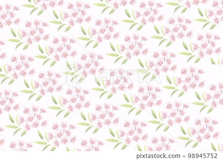 手繪風格的櫻花_留言卡背景圖案插畫 手繪風格的櫻花_留言卡背景圖案插畫 98945752