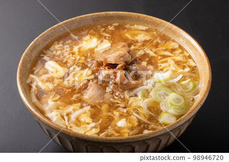 Meat and egg ankake udon Meat and egg ankake udon 98946720