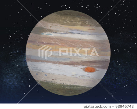 木星側面空間背景 98946748