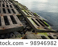 Coastal defense at the sea coast. 98946982