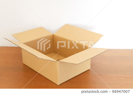 cardboard box with open lid cardboard box with open lid 98947007