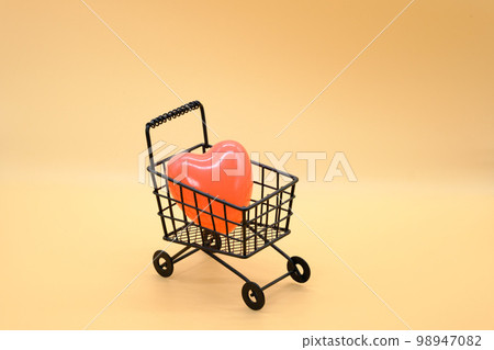 愛心購物車圖片 98947082