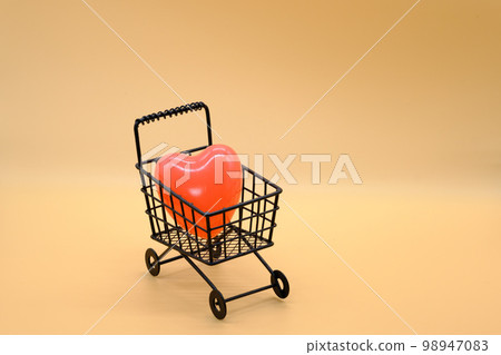 愛心購物車圖片 愛心購物車圖片 98947083