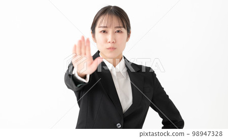 Business woman suit stop 98947328