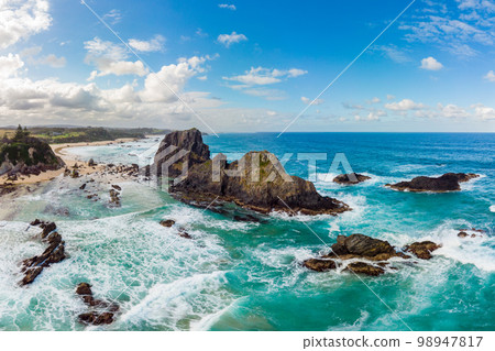 Glasshouse Rocks Beach in Narooma Australia Glasshouse Rocks Beach in Narooma Australia 98947817