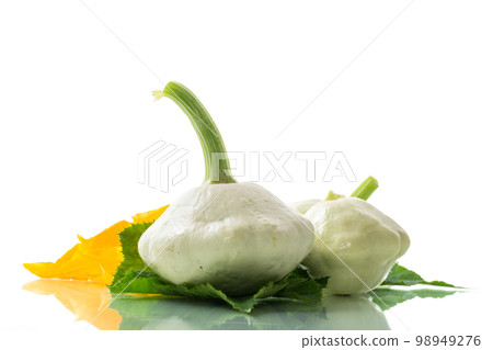 fresh organic squash isolated on white background 98949276