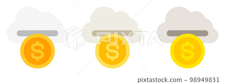 Cloud Money in flat style isolated 98949831