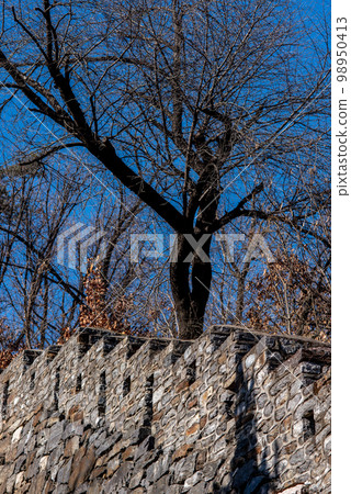 Seoul City Wall fortress protecting capital of South Korea Seoul City Wall fortress protecting capital of South Korea 98950413