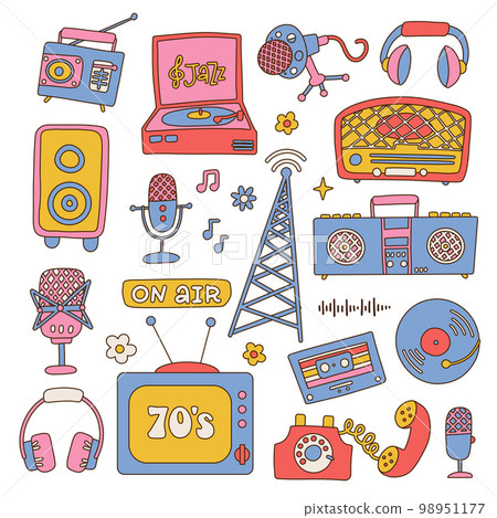 Retro Nostalgia Sticker, Classic 80s90s Stickers