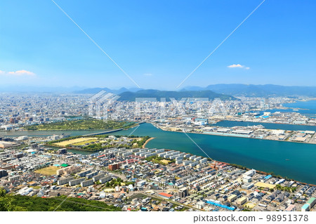 【香川縣】從八島丸展望台（日本觀光地百選）眺望高松市 98951378