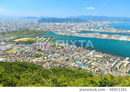 【香川縣】從八島丸展望台(日本觀光地百選)眺望高松市 【香川縣】從八島丸展望台(日本觀光地百選)眺望高松市 98951381