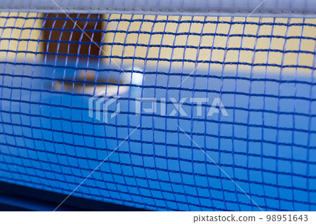 Grid of table tennis for a pong ping close up Grid of table tennis for a pong ping close up 98951643