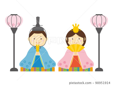 女兒節雛人偶的插圖 女兒節雛人偶的插圖 98951914