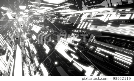 VJ Tunnel Triangle Mechanical SF Luminous Cyber Black and White [Available in another version] 98952119