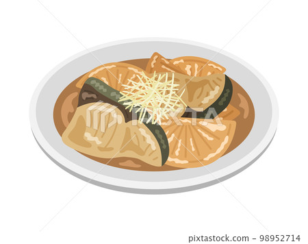 盤中燉黃尾蘿蔔的插圖 盤中燉黃尾蘿蔔的插圖 98952714
