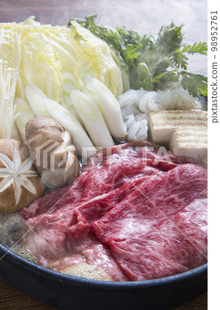 Sukiyaki Japanese beef dish Sukiyaki Japanese beef dish 98952761