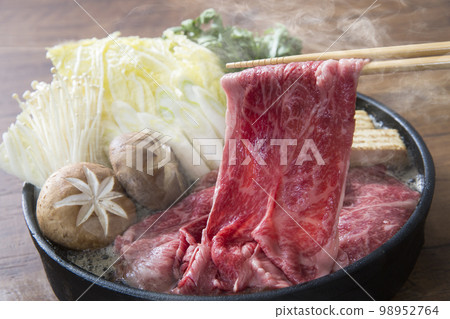 Sukiyaki Japanese beef dish Sukiyaki Japanese beef dish 98952764