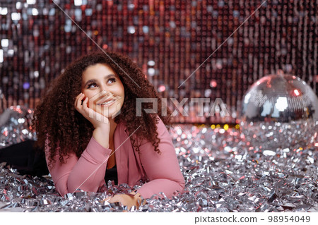 Beautiful, confident woman plus size model Beautiful, confident woman plus size model 98954049