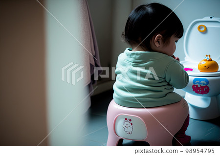 Toilet training girl 98954795