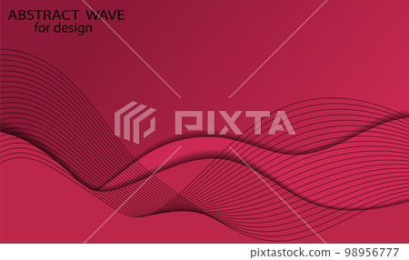 Abstract wave element for design. Digital frequency track equalizer. Stylized line art background. Colorful shiny wave with lines created using blend tool. Curved wavy line, smooth stripe.Vector Abstract wave element for design. Digital frequency track equalizer. Stylized line art background. Colorful shiny wave with lines created using blend tool. Curved wavy line, smooth stripe.Vector 98956777