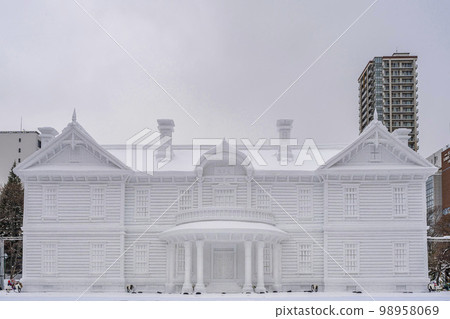 冬天的札幌,札幌冰雪節,大型雪雕,北海道札幌 冬天的札幌,札幌冰雪節,大型雪雕,北海道札幌 98958069