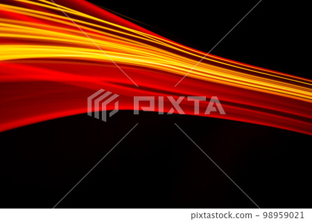 Futuristic light wave of energy with elegant glowing lines banner design. Abstract modern technology background. 98959021