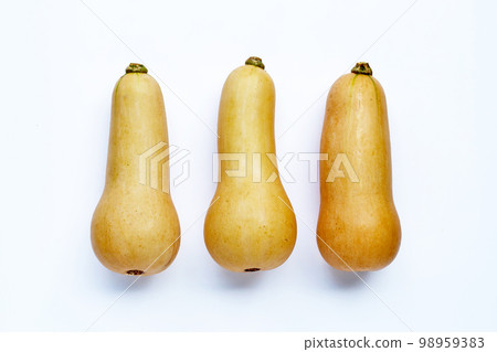 Butternut Squash on white background. 98959383