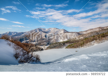 Shimogo Town, Fukushima Prefecture Snow scene of Ouchi Dam Shimogo Town, Fukushima Prefecture Snow scene of Ouchi Dam 98959722