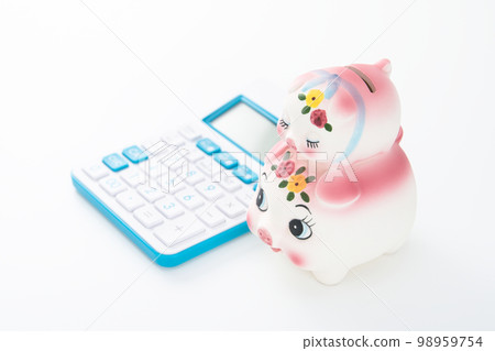 親子小豬存錢罐和計算器 98959754