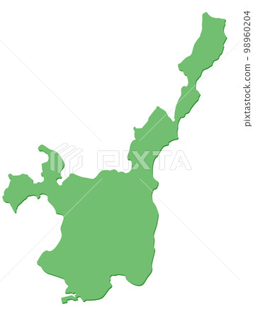 Shape of Ishigaki Island 98960204
