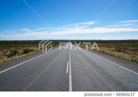 Endless road and horizon Endless road and horizon 98960237