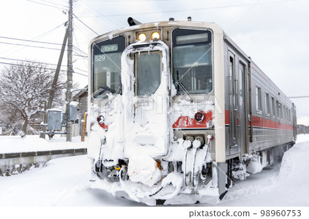 Local train departing from Bakkai Station Local train departing from Bakkai Station 98960753