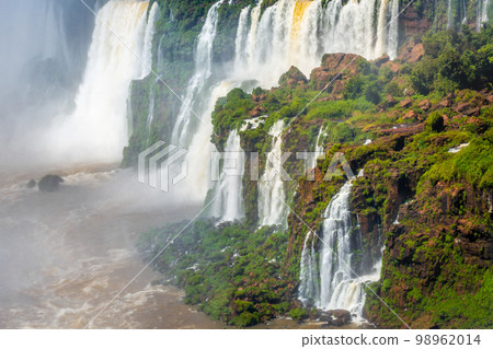 Iguacu falls on Argentina Side from southern Brazil side, South America Iguacu falls on Argentina Side from southern Brazil side, South America 98962014