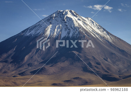 Licancabur and dramatic volcanic landscape at Sunset, Atacama Desert, Chile Licancabur and dramatic volcanic landscape at Sunset, Atacama Desert, Chile 98962188
