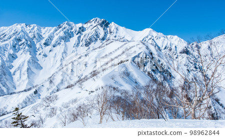 Tomi Ridge Trekking in Winter: Mt. Goryu seen from Mt. Nakatomi 98962844