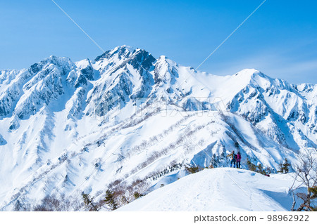 Tomi Ridge Trekking in Winter: Mt. Goryu seen from Mt. Nakatomi 98962922