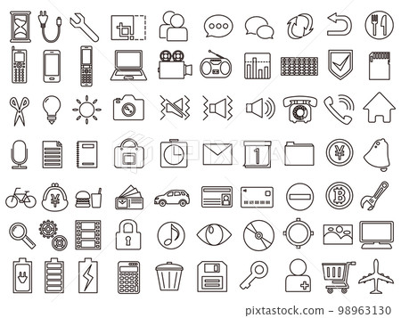 線藝術業務圖標集 98963130