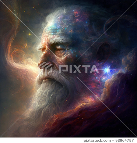 God at the moment of creation of the universe by the power of thought God at the moment of creation of the universe by the power of thought 98964797