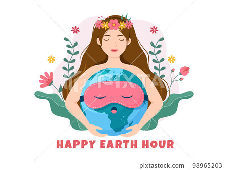 Happy Earth Hour Day Illustration with Lightbulb, World Map and Time to Turn Off in Flat Sleep Cartoon Hand Drawn Landing Page Templates Happy Earth Hour Day Illustration with Lightbulb, World Map and Time to Turn Off in Flat Sleep Cartoon Hand Drawn Landing Page Templates 98965203