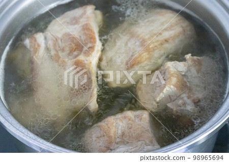 Easy pre-boiled char siu without a kite string 98965694