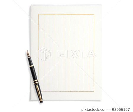 stationery and a fountain pen. letter, writing image 98966197