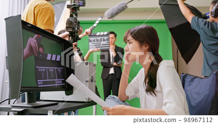 Film crew in action Film crew in action 98967112