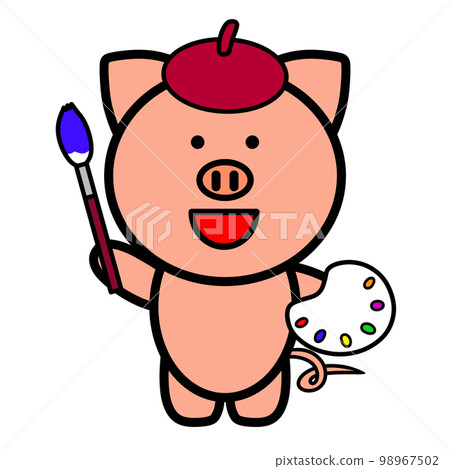 drawing pig illustration 98967502
