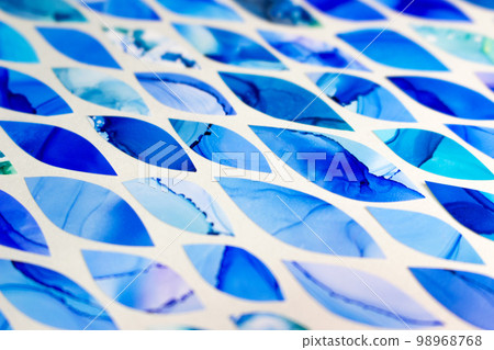 Mosaic tile petal alcohol ink texture background Mosaic tile petal alcohol ink texture background 98968768