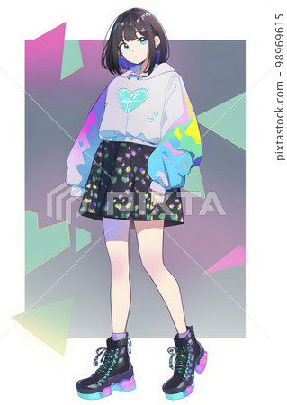 酷美時尚女性“AI生成圖像” 98969615