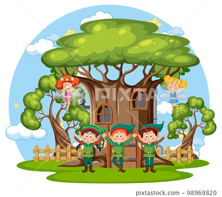 Fairytale house in cartoon style 98969820