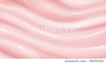 Realistic pink scrub or yoghurt background 98970368