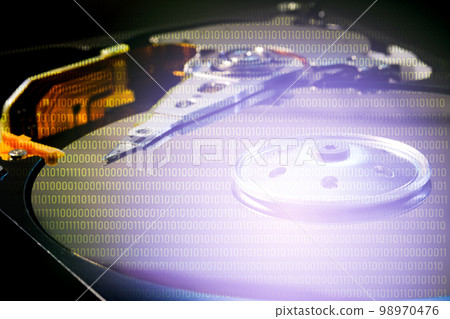 Technology Hard disk recording data computer engineering and computer cpu processor 98970476