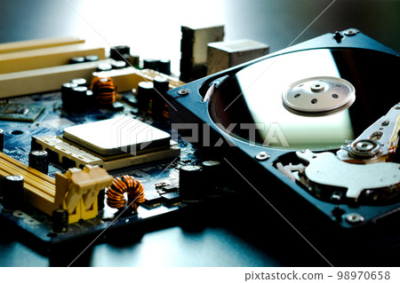 Technology Hard disk recording data computer engineering and computer cpu processor Technology Hard disk recording data computer engineering and computer cpu processor 98970658